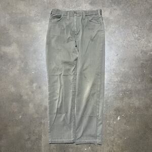 Vintage 70s Sears Green Workwear Cotton Blend Pants 29x28